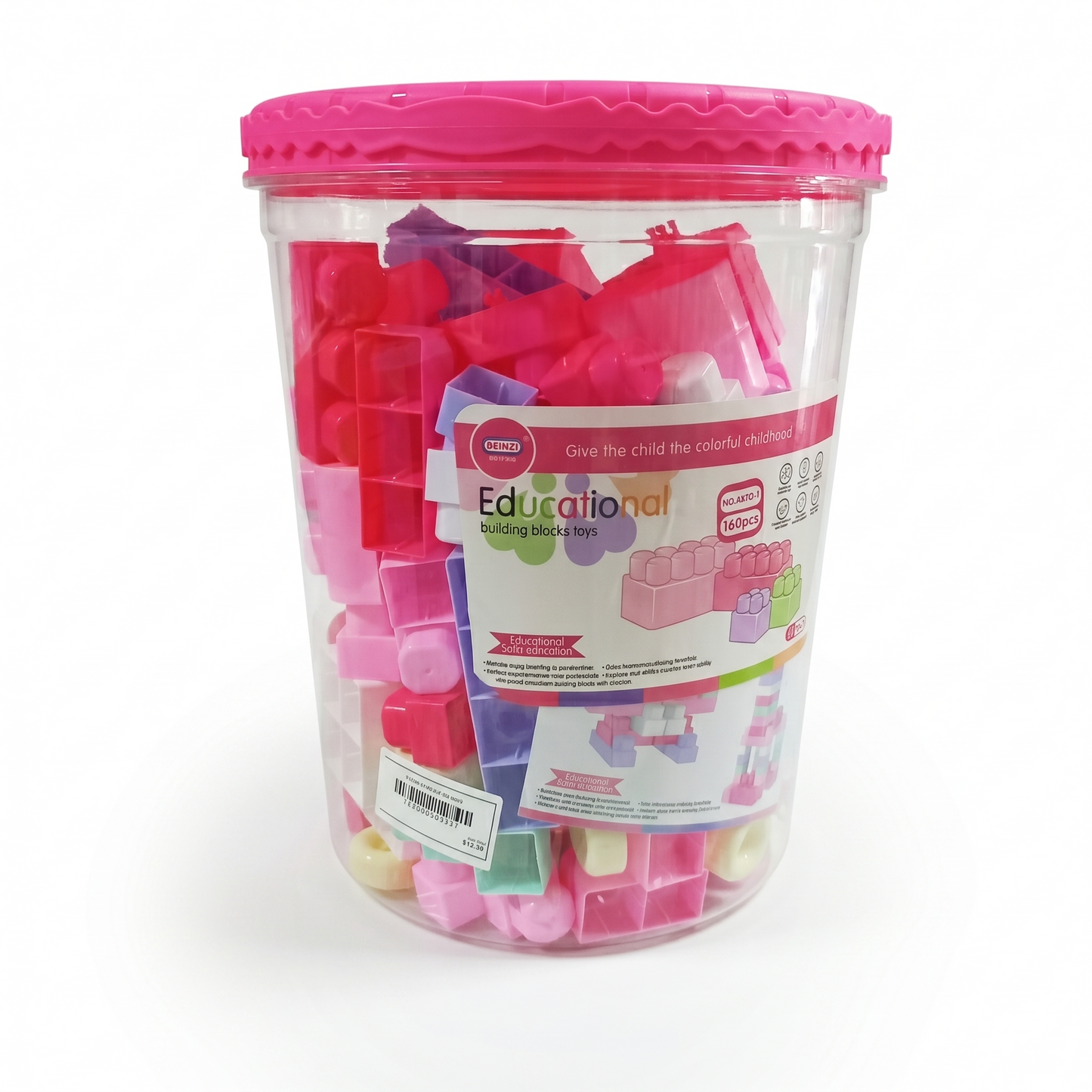 Building Blocks pink 160 pcs