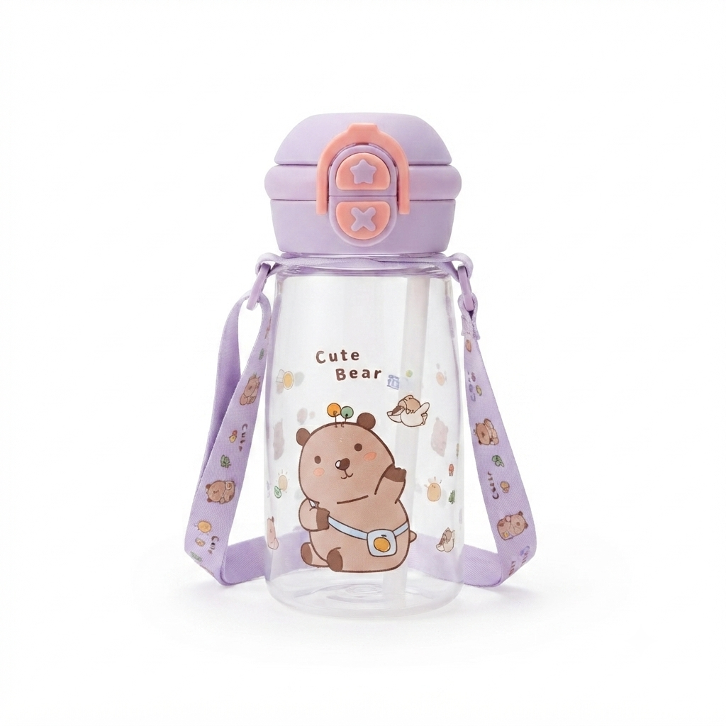 Bear Double Head Plastic Bottle 500ML