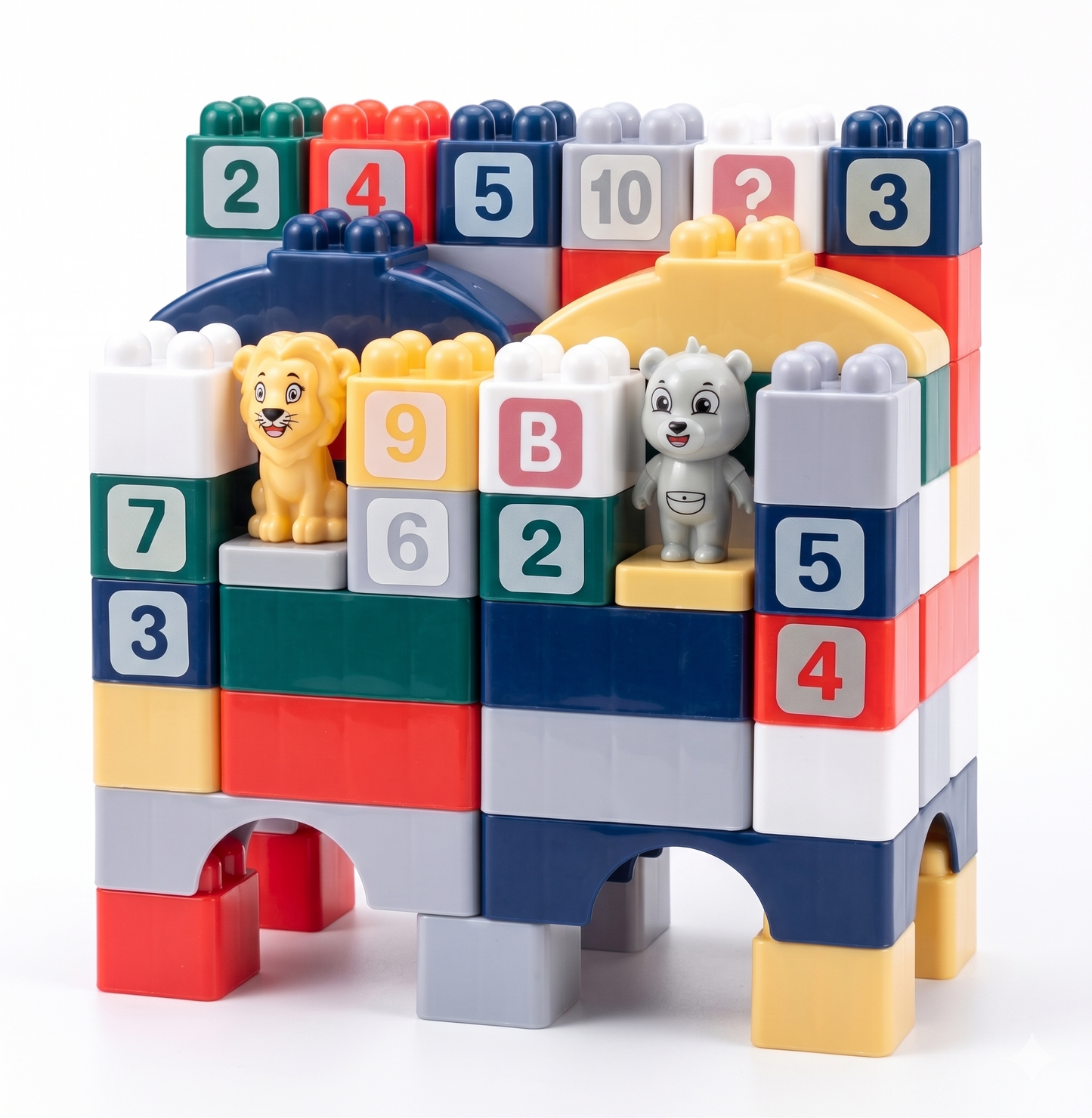 alphabets building blocks colorful plastic