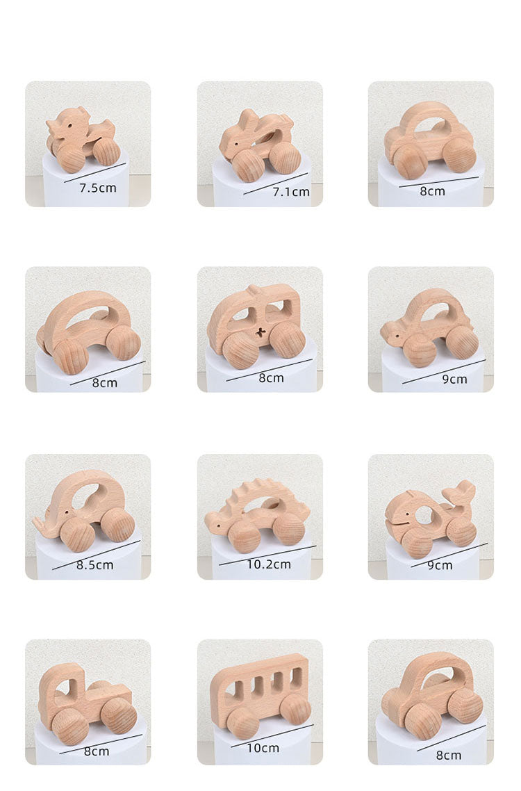 Mini wood car with different shapes 8*5*4 cm
