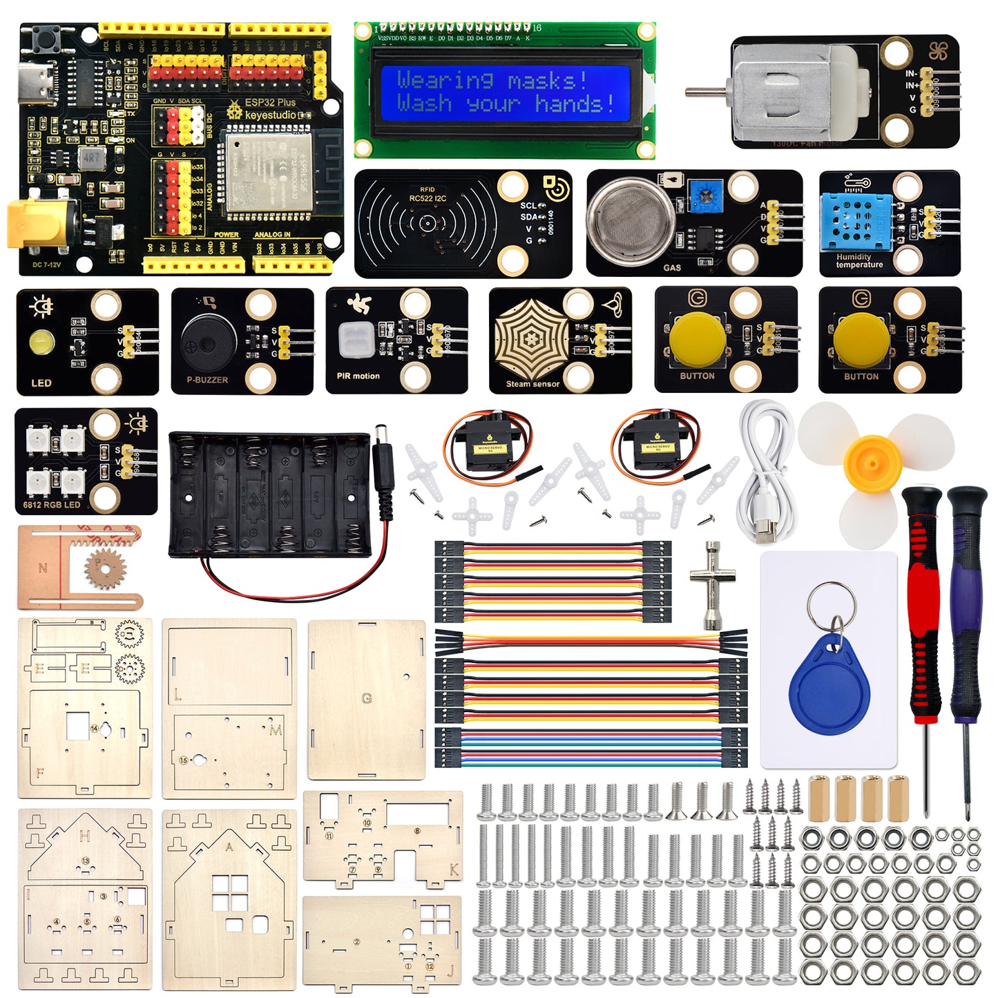 IOT Smart Home Kit ESP32 + RFID Kit - Dual-Language Coding