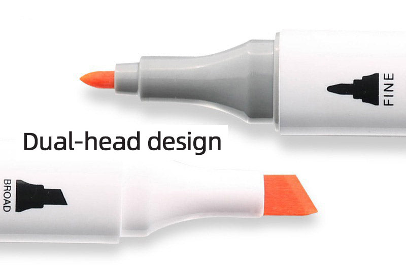 Color marker, 12 colors with plastic case