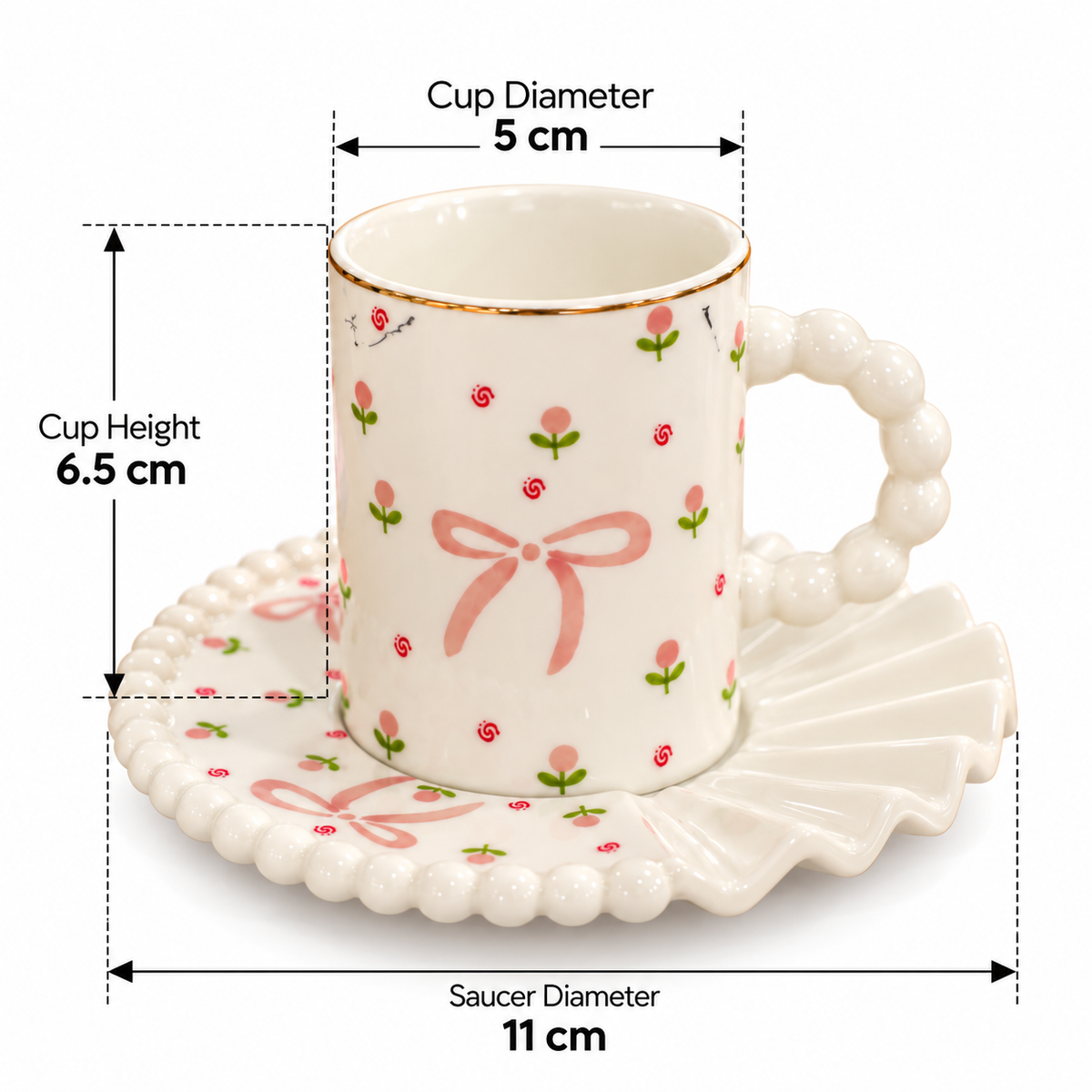 Coffee Set Bows B