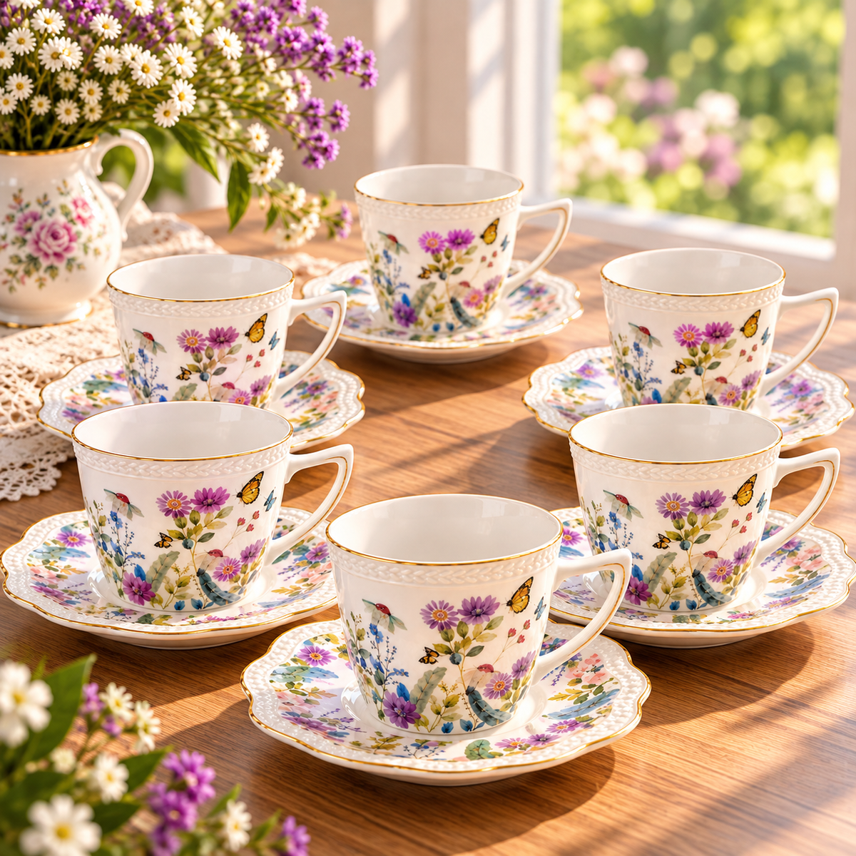 Floral Butterfly Tea Mug P8