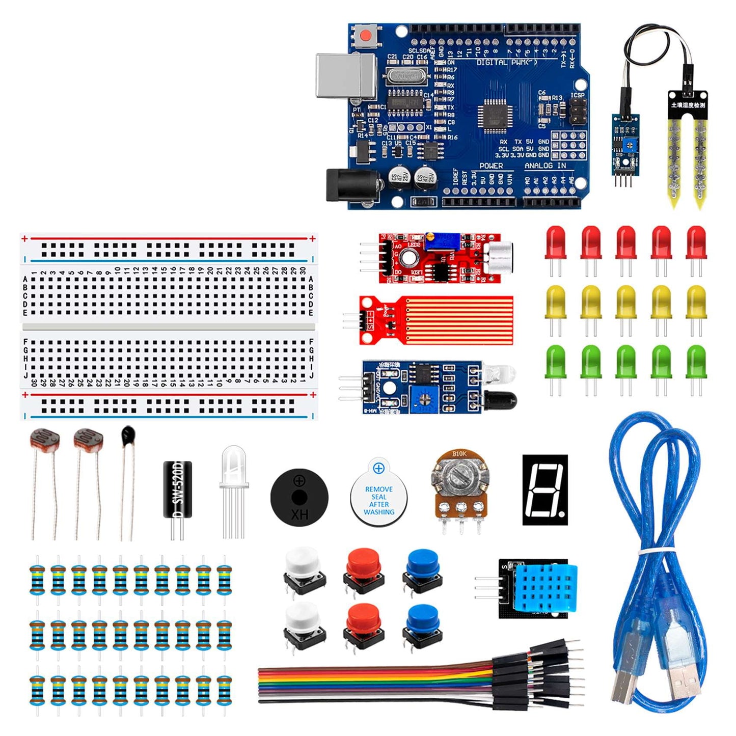 Arduino starter kit - Basic set - Uno 3 - 98 part