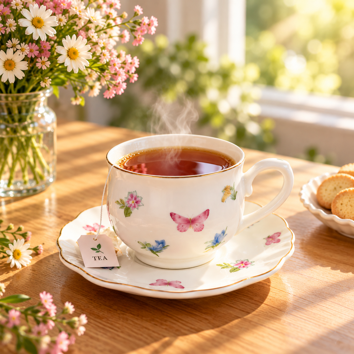 Butterfly & Floral Tea Mug P6