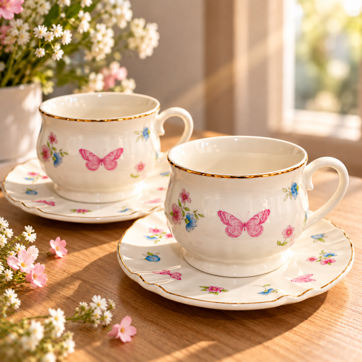 Coffee Set Butterflies B