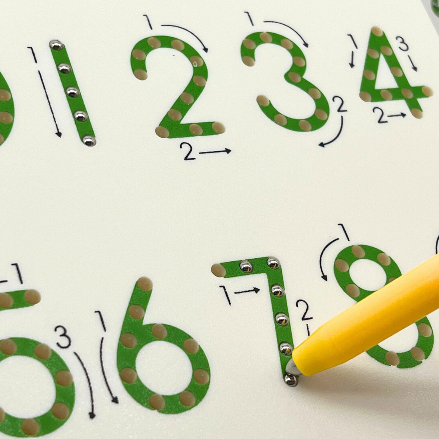 Magnetic balls numbers Writing board