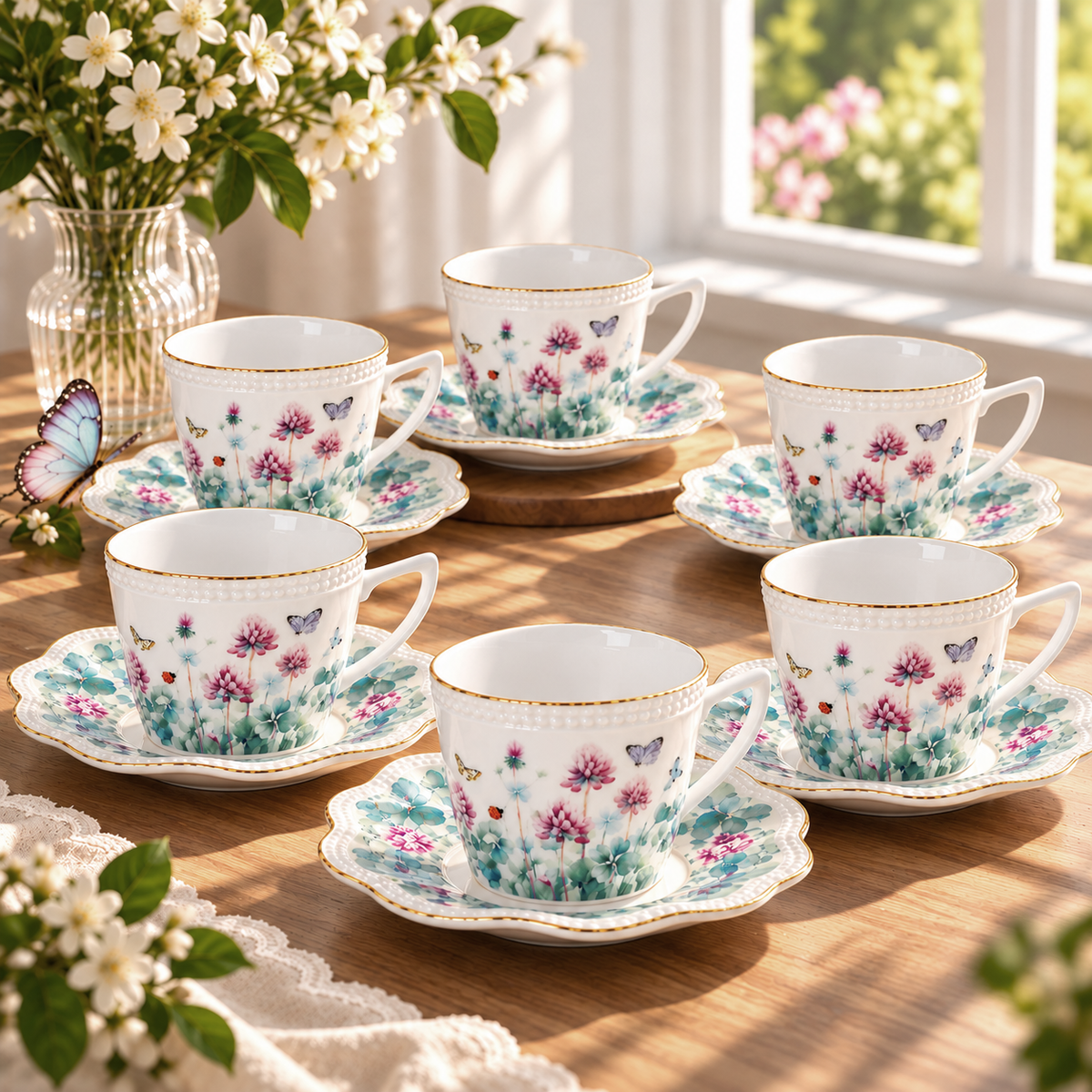 Floral Butterfly Tea Mug P9