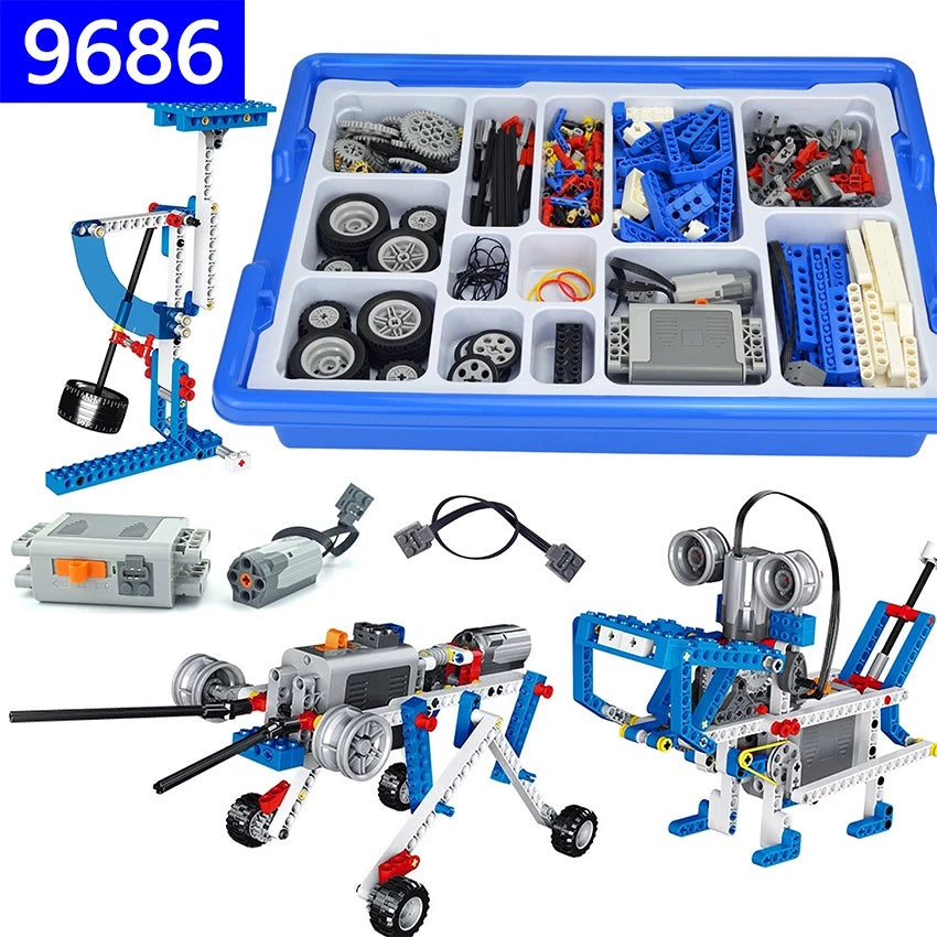 Mechanical Building technical blocks - Motorized - Power functions Compatible 9686