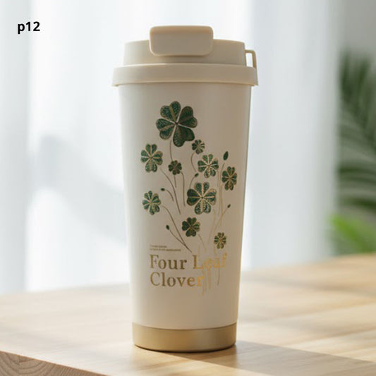 Travel mug double head floral design P12 - 550 ml
