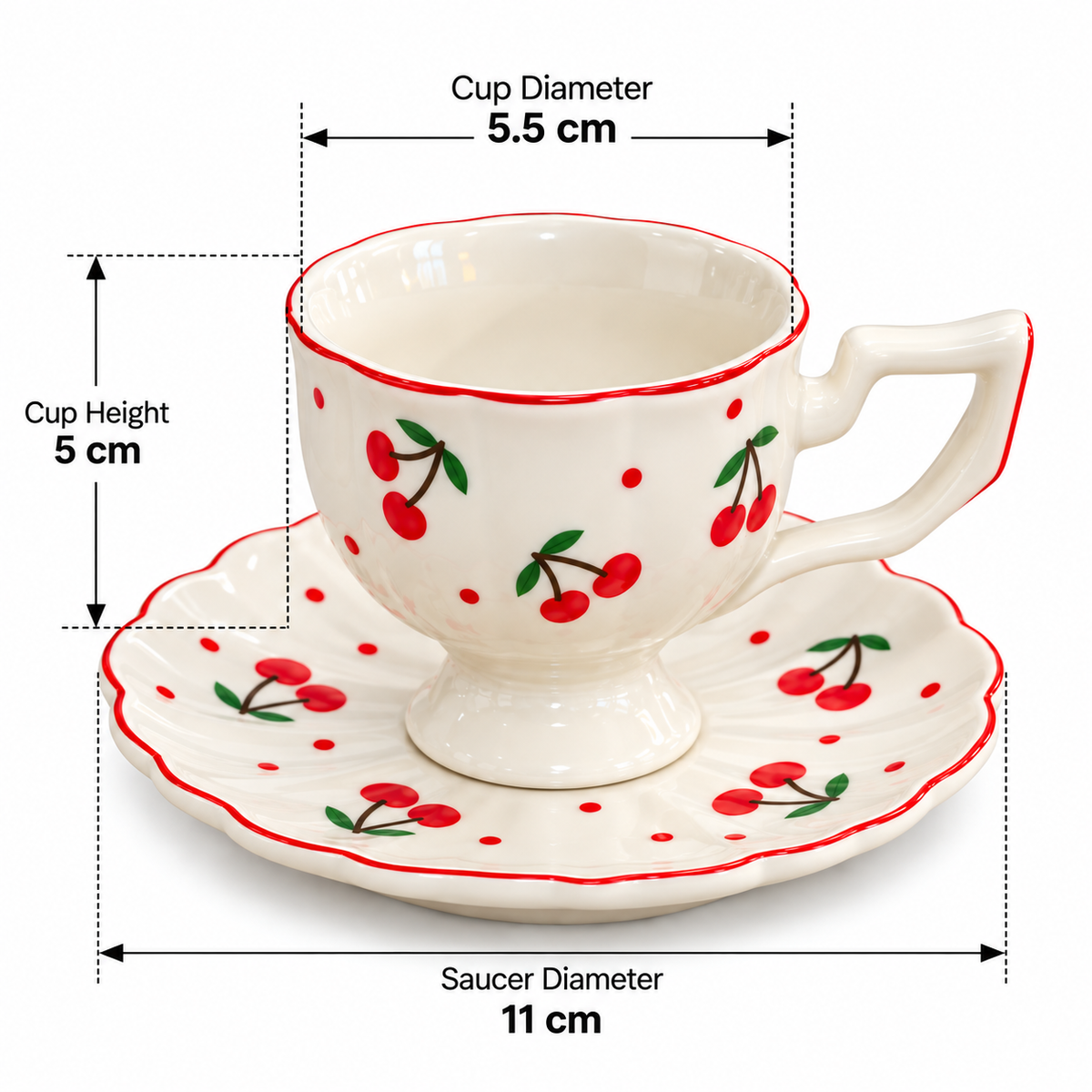 Coffee Set Cherries B