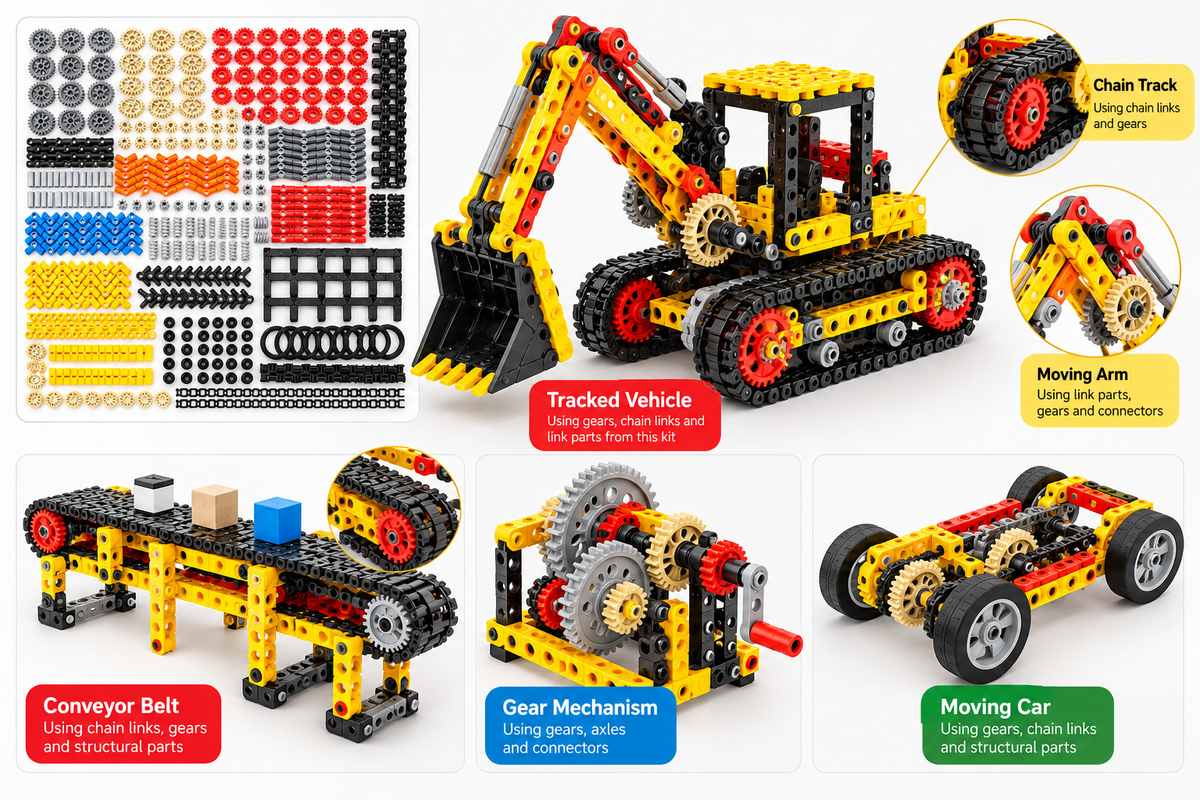 579 PCS Connector with Track Set - T1630