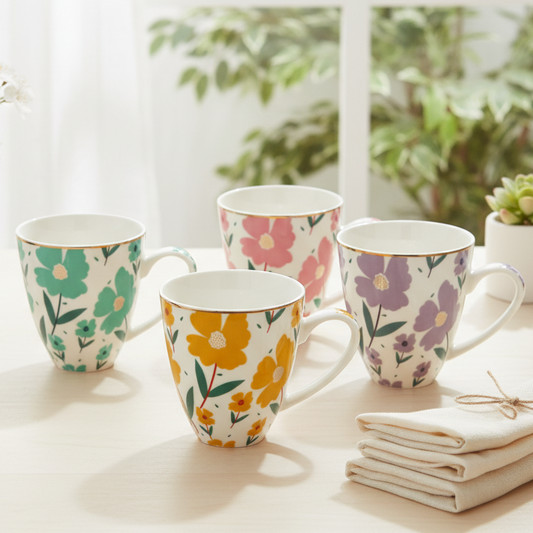 Ceramic Mug Floral P2 - 360 ml