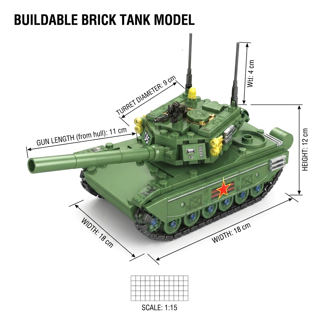 Soviet Capital Tank 320+ pieces building blocks