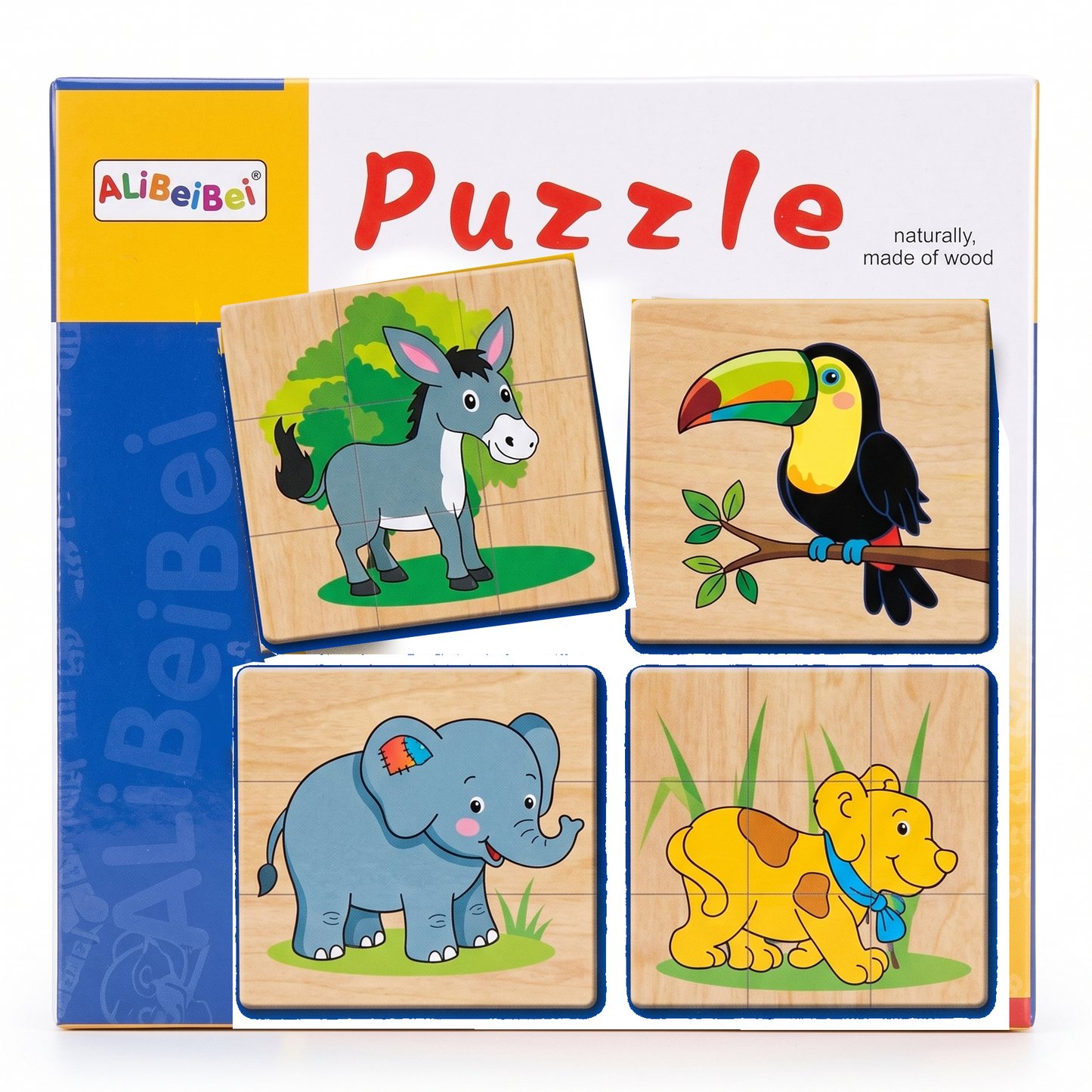 Wooden Puzzle Square 3+