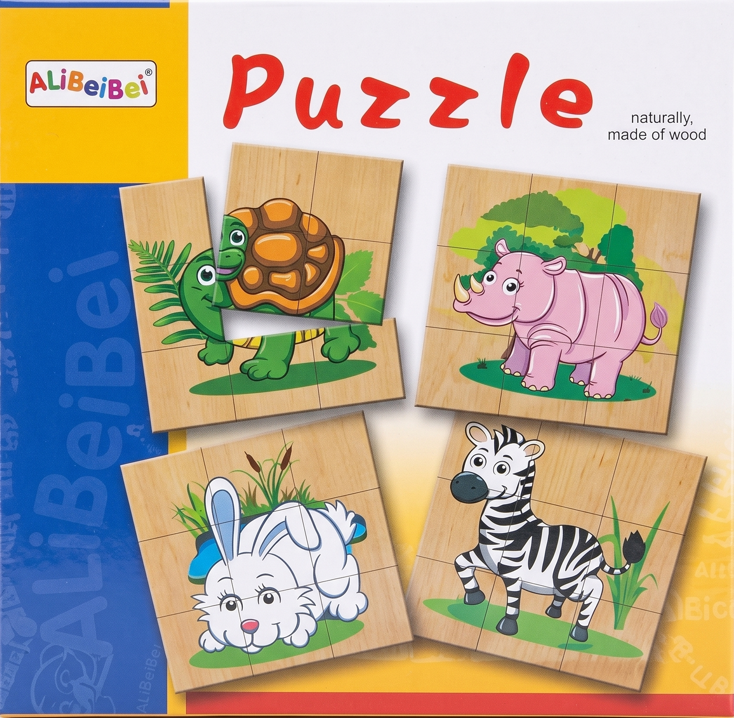 Wooden Puzzle Square 3+