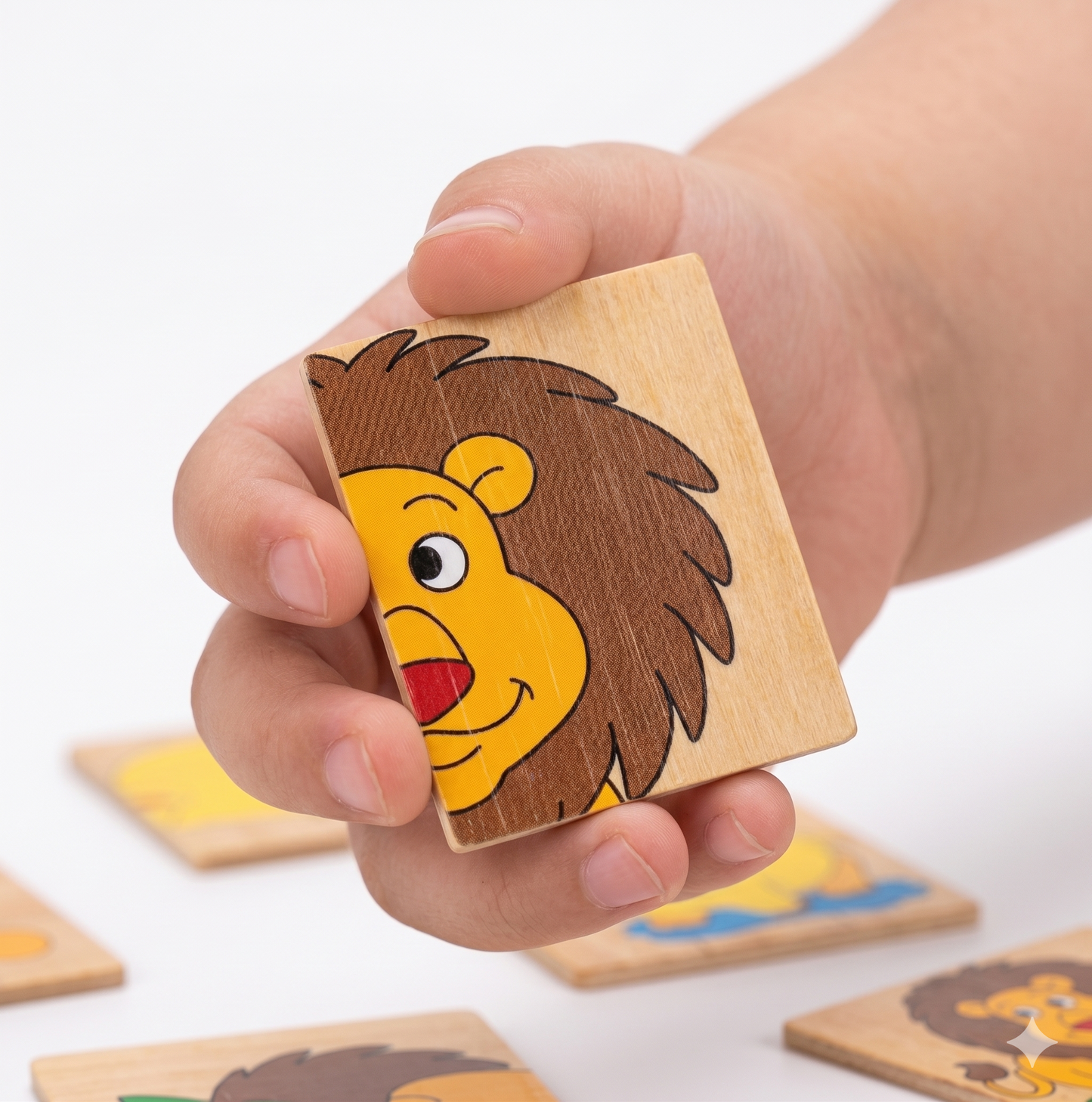 Wooden Puzzle Square 3+