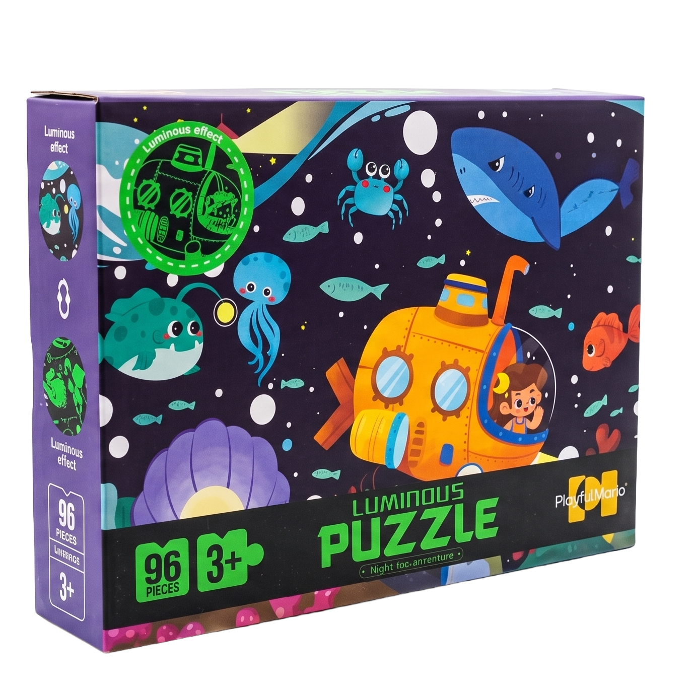 Luminous Puzzle 96pc - submarine
