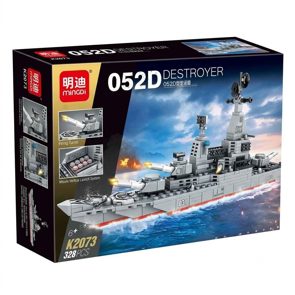 Destroyer battle ship 360+ pieces building blocks