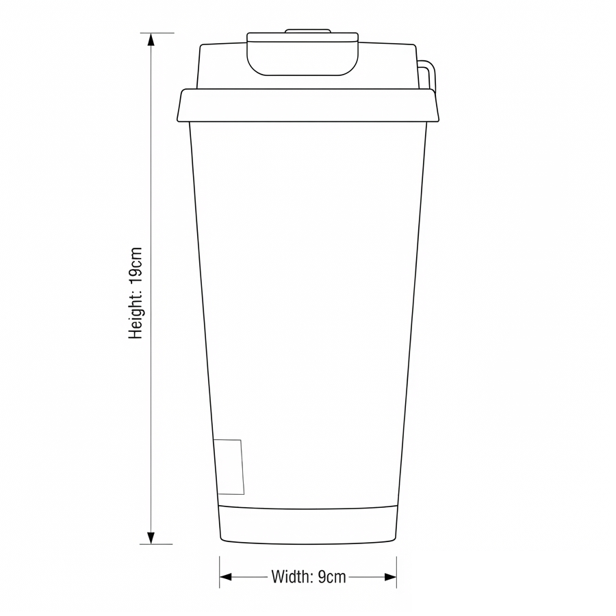Travel mug double head floral design P2 - 550 ml