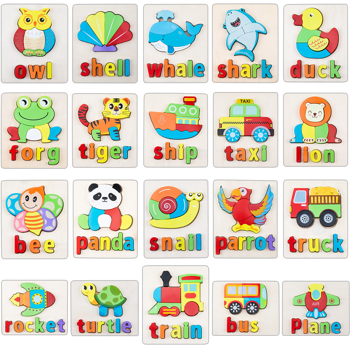 Wooden  English Puzzles