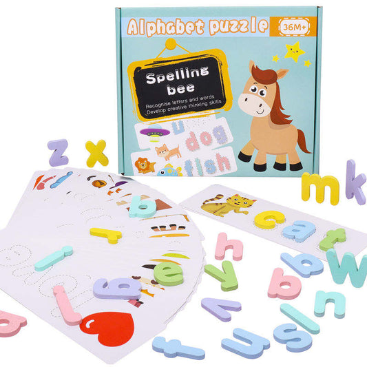 Horse alphabet maze with cards