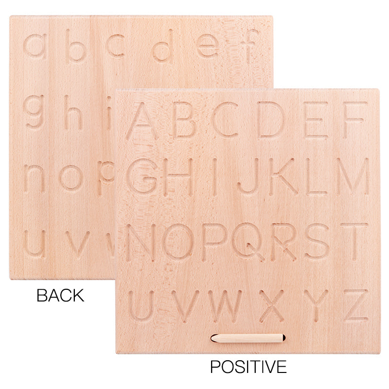 Engraved writing board - letters