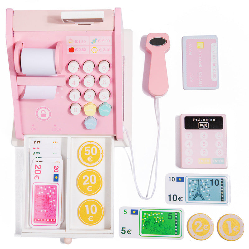 Cash POS wood toy 18.518.514cm
