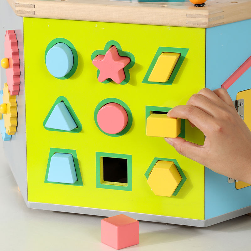 8-in-1 Multifunction Bead Maze Busy Box Kids Educational Toy Motor Skills Brain Development Playground Gift