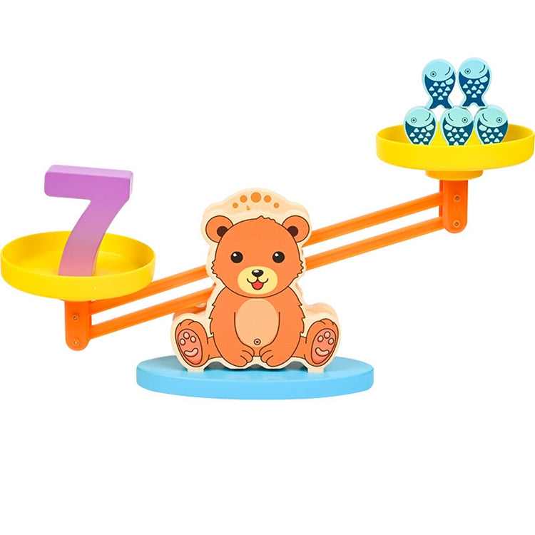 Bear & fish balance Teaching aids 29.5x20.5x5.2cm