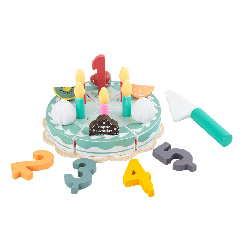 Happy Birthday Wood Cake Set