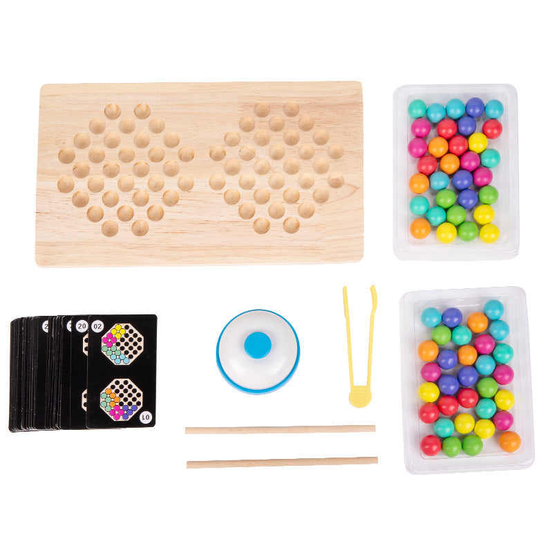 Wooden Educational Clip Bead Battle