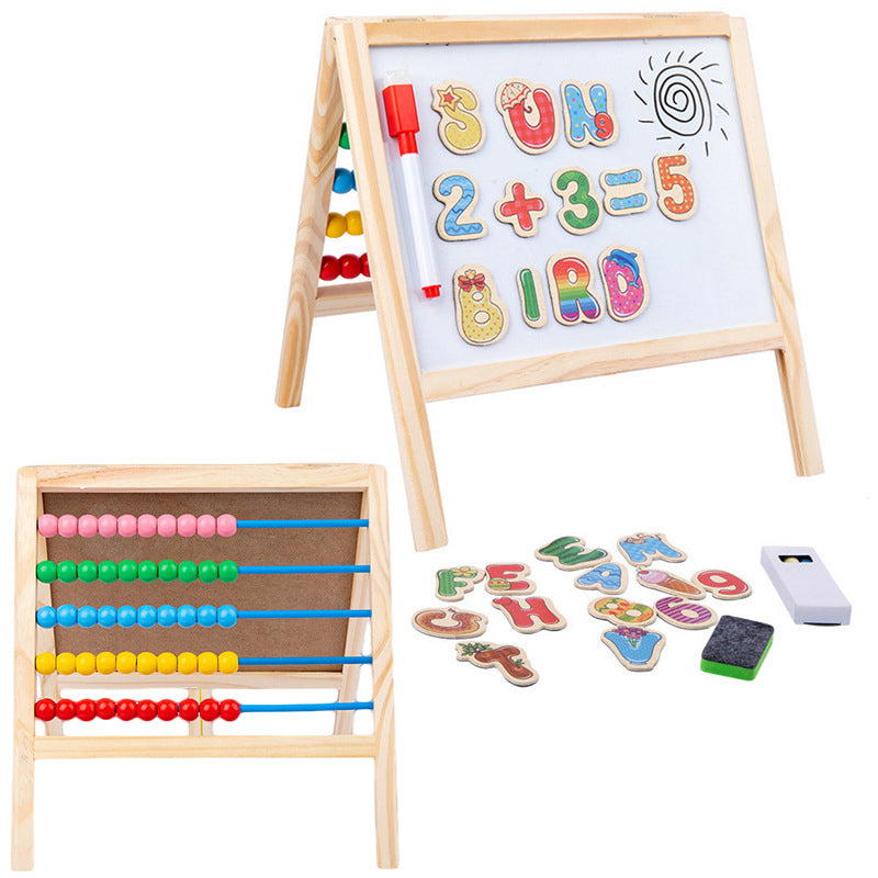 Wood magnetic white board Teaching aids  19.510.521.3 cm