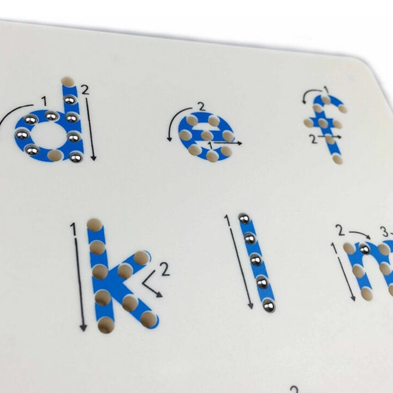 Magnetic balls lower case Writing board