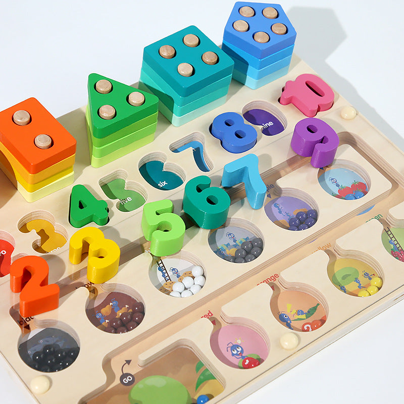 Magnetic maze with shapes