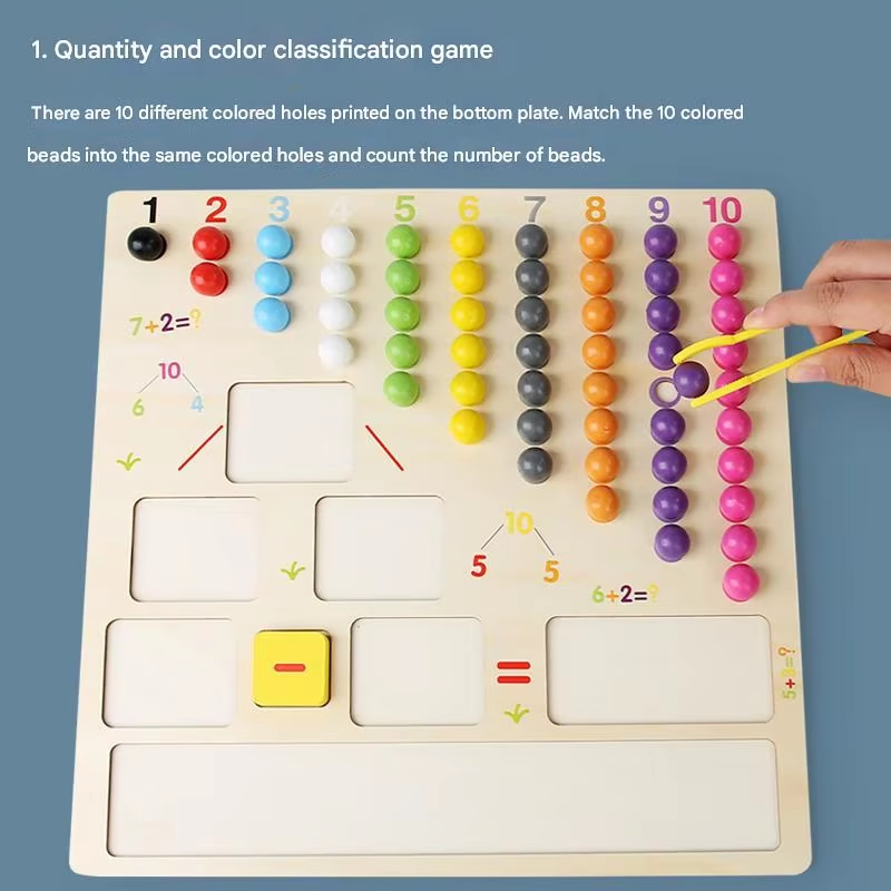 Math and color teaching aid