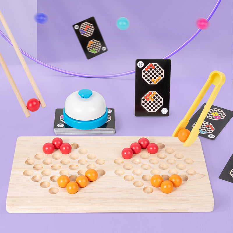 Wooden Educational Clip Bead Battle