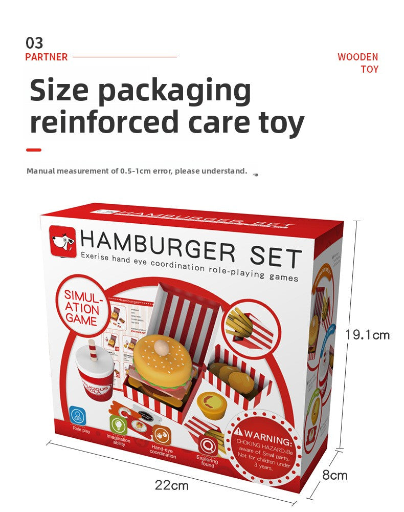 Hamburger wood meal Teaching aids