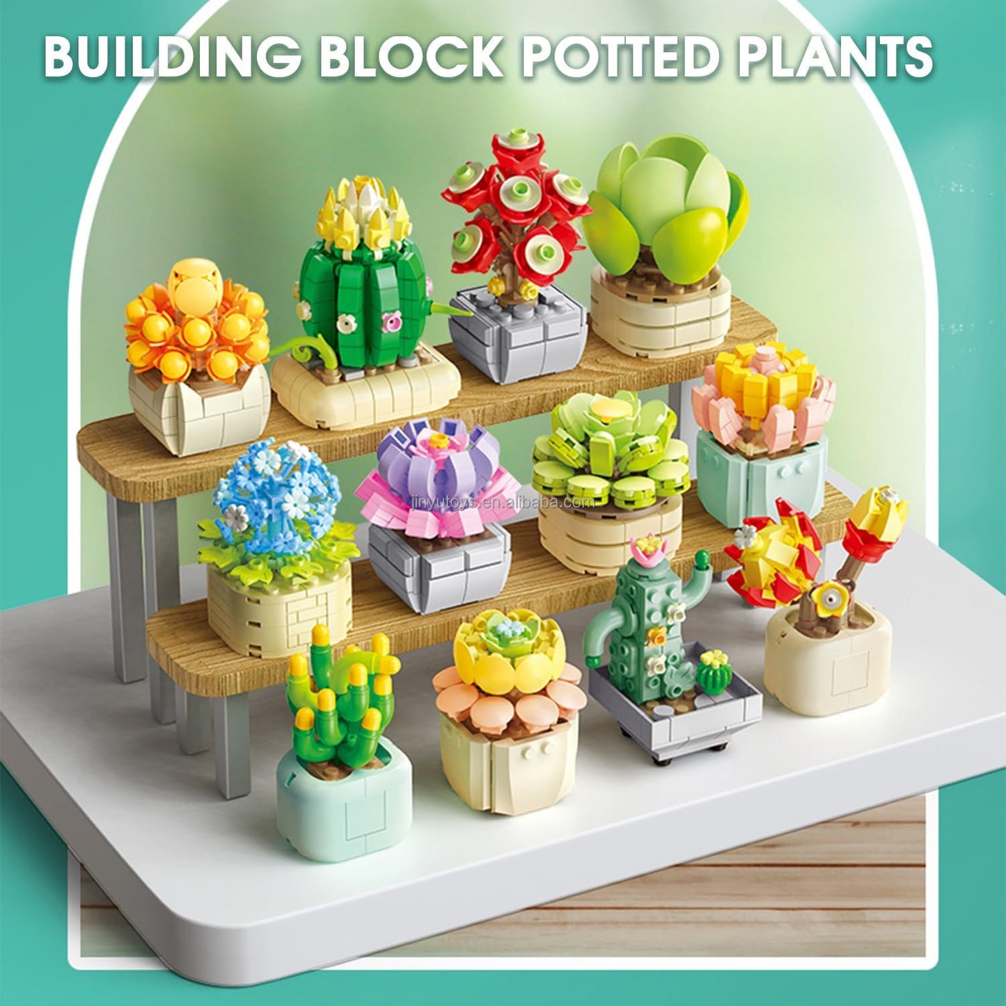 Lego 1000+ pcs Flower Building Set Beautiful Potted Plants