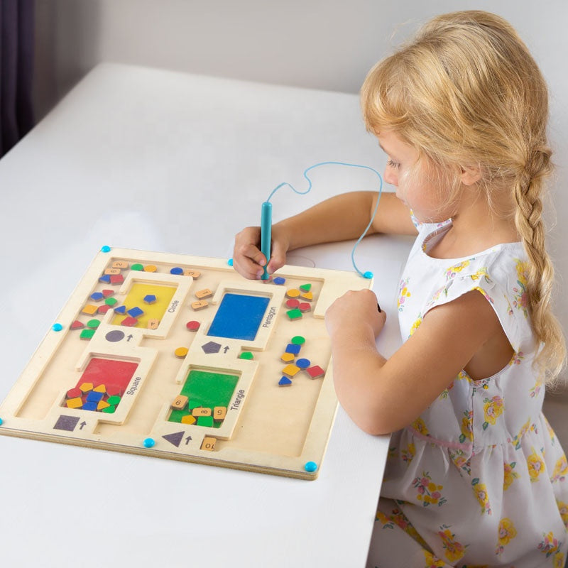 Magnetic Color and Number Maze