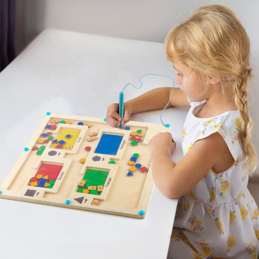 Magnetic Color and Number Maze