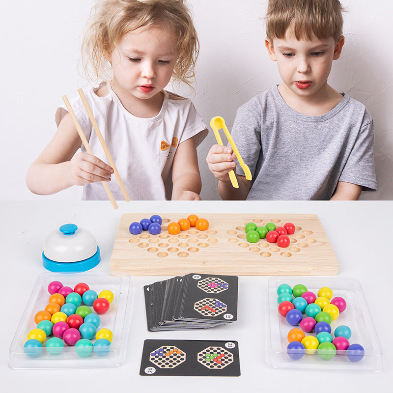 Wooden Educational Clip Bead Battle