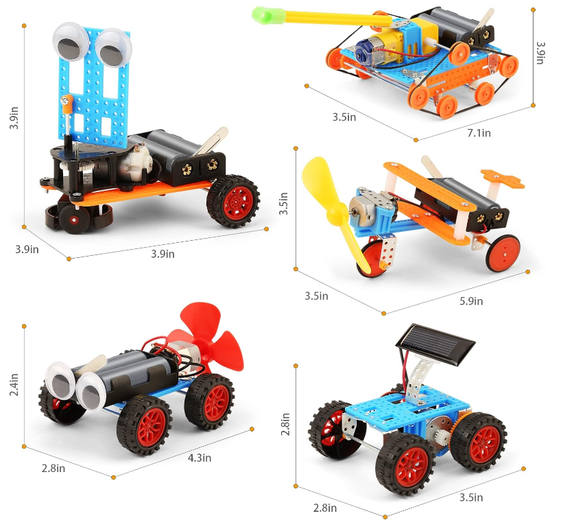 5 projects Kids Motorized Robotics V2 6 to 10
