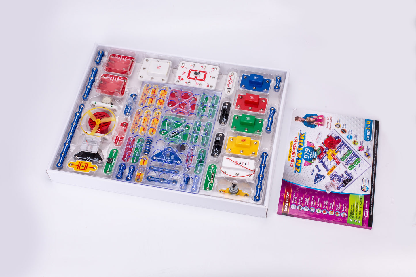 Electronic kit 979 circuits  from Znatok