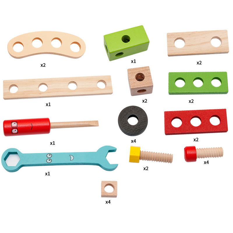 Little inventor wooden tool set