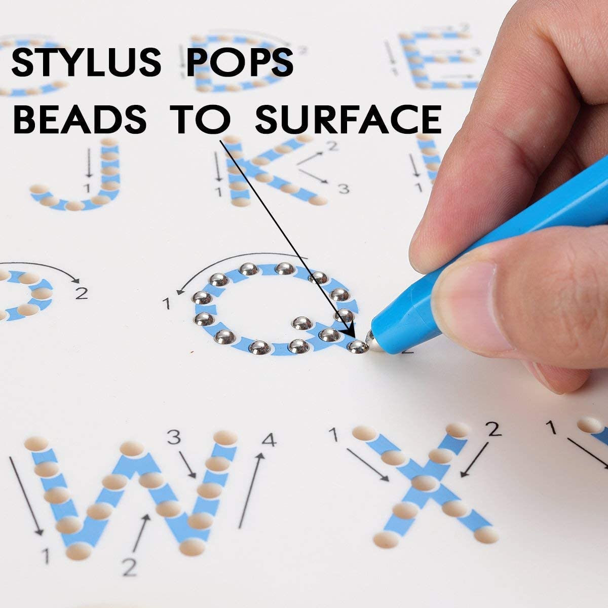 Magnetic balls Capital letters Writing board