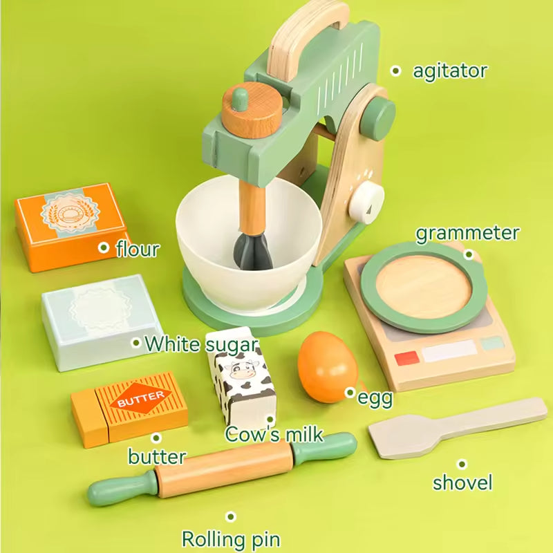 Cake Mixer wood  23X12X24.5 cm