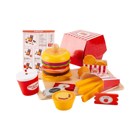 Hamburger wood meal Teaching aids