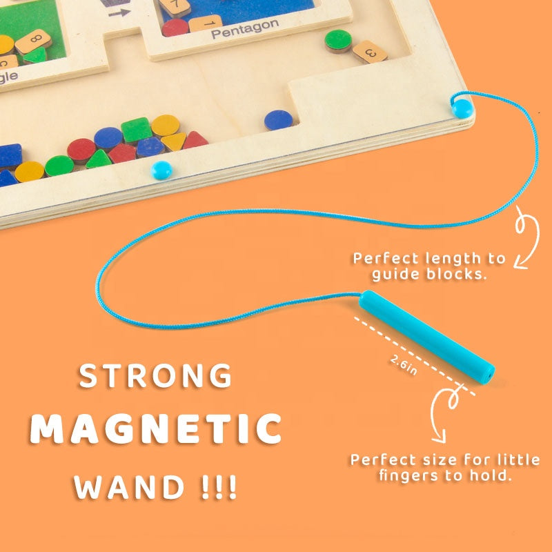 Magnetic Color and Number Maze